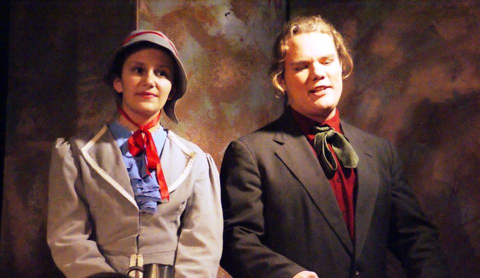 Megan in A Gilbert & Sullivan Christmas Carol 2008 — 'Dora', with Schuyler Kelley — 'Fred Scrooge'