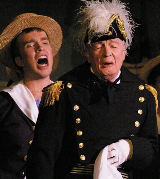 Wayne in HMS Pinafore 2008 — 'Sir Joseph', with Greg Wright — 'Ralph Rackstraw'