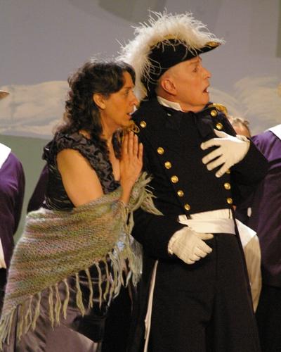 HMS Pinafore 2008 — Linda Allen 'Hebe', with Wayne Vander Byl — 'Sir Joseph'